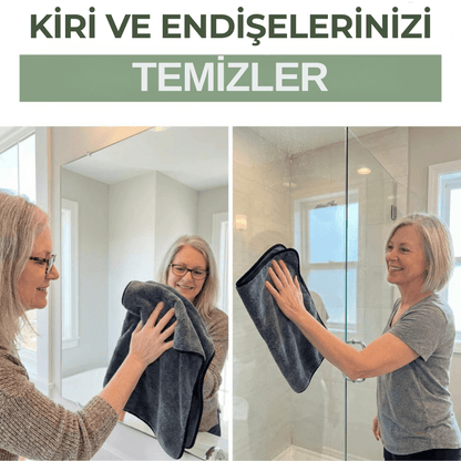 PluuneClothXXL (70x50 cm) – Sadece Su ile İz Bırakmayan Temizlik