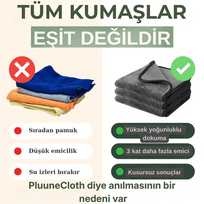 PluuneClothXXL (70x50 cm) – Sadece Su ile İz Bırakmayan Temizlik