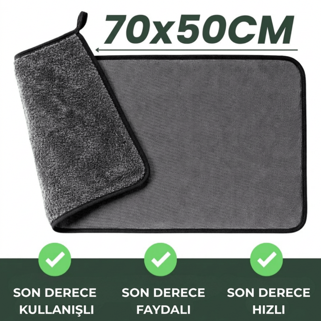 PluuneClothXXL (70x50 cm) – Sadece Su ile İz Bırakmayan Temizlik